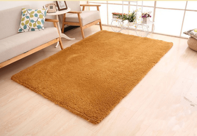 Living Room Rug Area Solid Carpet Fluffy Soft Home Decor White Plush Carpet Bedroom Carpet Kitchen Floor Mats White Rug Tapete (China) (Color: Khaki, size: 120x160cm)