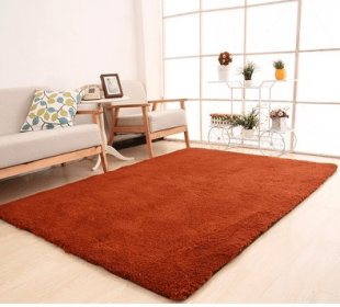 Living Room Rug Area Solid Carpet Fluffy Soft Home Decor White Plush Carpet Bedroom Carpet Kitchen Floor Mats White Rug Tapete (China) (Color: brown, size: 100x160cm)