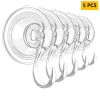 5/10 PCS Suction Cup Hook, Large Clear Reusable Heavy Duty Suction Hook for Sturdy Window Glass Door Kitchen Bathroom Shower Wall Suction Hanger