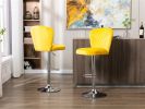 Bar Stools with Back and Footrest Counter Height Dining Chairs Set of 2