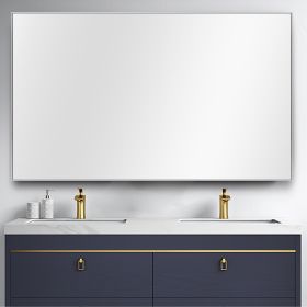 Modern Full-length Bathroom/Vanity Mirror (Color: silver)