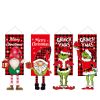 Mingguan Christmas decorations Greenwich pendant doll hanging flag Faceless doll hanging flag Garden flag wholesale