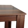 GIVENUSMYF European dining table Height 29.5" Particleboard dark wood with melamine beech wood grain finish, suitable for living room and kitchen