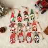 Christmas supplies American home decoration props Painted cute forest people pendant Christmas gifts Wooden pendants