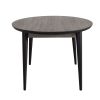 Modern Dining Table Round Top with Solid Wood Legs