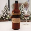 2022 Christmas Wine Bottle Set Christmas Decorative Cartoon Knitted Old Man Snowman Wine Set Holiday Restaurant Decoration