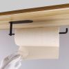 Wall Mount Toilet Paper Holders Adhesive Paper Towel Holders Under Cabinet for Kithchen Bathroom