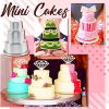 Mini Multi-Tier Cake Mold Small 3 Tier Cake Mold Creative Layered Round Cake Pan Aluminum Alloy Nonstick Baking Pan Easy Demoulding DIY Baking Tools f