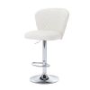 Bar Stools with Back and Footrest Counter Height Dining Chairs Set of 2