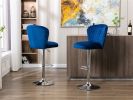 Bar Stools with Back and Footrest Counter Height Dining Chairs Set of 2