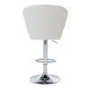 Bar Stools with Back and Footrest Counter Height Dining Chairs Set of 2