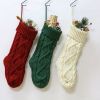 3 In 1 Large 46Cm Knitted Wool Home Wall Decoration Candy Bag Socks Diamond Gift Bag Socks Hanging Ornaments