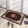 Thickened Absorbent Jacquard Carpet Dornier Woven Living Room Bathroom Rug Kitchen Non-slip Home Entry Floor Door Mat Red Brown