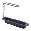 Kitchen Telescopic Sink Shelf Drainer Rack Kitchen Organizer Soap Sponge Holder Towel Rack Storage Basket Kitchen Accessories