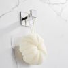 Strong Viscosity Adhesive 4 Pieces Bathroom Accessories Set Without Drilling Silver Brushed Towel Bar Set Holder Rack Robe Hook Tissue Toilet Paper Ho