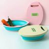 Multifunctional 10 in 1 Retractable Colander with Cutter Slicer Chopper Vegetables Fruits Kitchen Tool