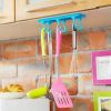 6 Hook Suction Cup Holder Towel Rack Storage Shelf Bathroom Rack Kitchen utensils storage sticky