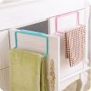 Towel Holder Rack Rail Cupboard Hanger Bar Hook Bathroom Kitchen Top Home Organization Candy Color