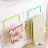 Towel Holder Rack Rail Cupboard Hanger Bar Hook Bathroom Kitchen Top Home Organization Candy Color