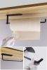 Wall Mount Toilet Paper Holders Adhesive Paper Towel Holders Under Cabinet for Kithchen Bathroom