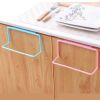 Towel Holder Rack Rail Cupboard Hanger Bar Hook Bathroom Kitchen Top Home Organization Candy Color