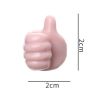 Silicone Thumb Wall Hook Creative Adhesive Thumb Cable Clip Key Hook Wall Hangers for Data Cable Earphone Belt hat Key Storage