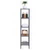 5-Tier Bamboo Shelf Free Standing Bathroom Tower Rack Corner Rack Multi-Functional Storage Organizer Unit