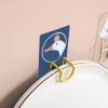 Cartoon Stainless Steel Washbasin Rack Free Punch Storage Rack Bathroom Kitchen Wall Hanging Towel