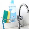 Drainer Storage Soap Stainless Dishcloth Rag Steel Sponge Shelf Adjustable Rack Dry Kitchen Basket Finishing Faucet Towel Pool