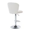 Bar Stools with Back and Footrest Counter Height Dining Chairs Set of 2