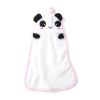 Soft Coral Velvet Cartoon Animal Towel Hung Hanging Absorbent Rag Dishcloth Kitchen Cleaning Tool