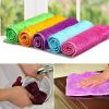 Microfiber Absorbent Cleaning Towel Kitchen Dish Cloth Hand Towel Clean Cloth Non Stick Oil Cleaning