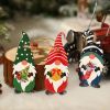 Christmas supplies American home decoration props Painted cute forest people pendant Christmas gifts Wooden pendants