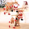 Christmas decorations Christmas tree accessories Christmas cloth small doll pendant Dancing old man snowman doll small pendant