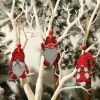 Christmas supplies American home decoration props Painted cute forest people pendant Christmas gifts Wooden pendants