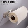 Wall Mount Toilet Paper Holders Adhesive Paper Towel Holders Under Cabinet for Kithchen Bathroom