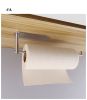 Wall Mount Toilet Paper Holders Adhesive Paper Towel Holders Under Cabinet for Kithchen Bathroom