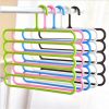 5 Layer Hanger Plastic Multipurpose Kitchen Towels Hanger, Space Saver Cabinet Hanger Multiple Clothe Hanger Tie Shawls Cabinet Organizer