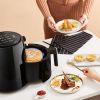 Reusable Air Fryer Silicone Pot Easy Cleaning Air Fryer Basket Heat Resistant