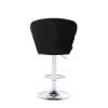 Bar Stools with Back and Footrest Counter Height Dining Chairs Set of 2