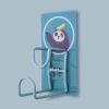 Cartoon Stainless Steel Washbasin Rack Free Punch Storage Rack Bathroom Kitchen Wall Hanging Towel