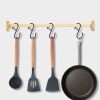 Hanging Heavy Duty S Hooks Safety Buckle Design Bathroom Cupboard Clothing Towel Hanger Hook Kitchen Cups Spatula Opener Scissor